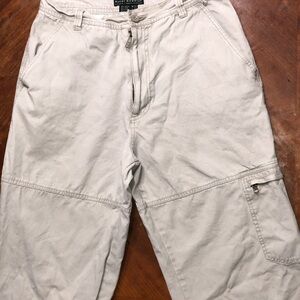 Casual Cream Cargo Pants
